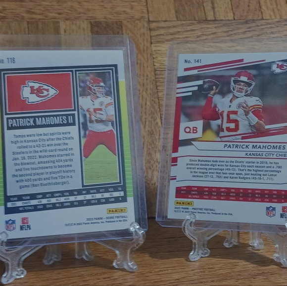 To Patrick Mahomes sports card great Edition to collection. No question - Picture 2 of 2